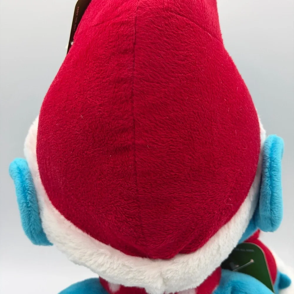 The Smurfs With Finger Pals Holiday Smurf Plush with Santa Hat 2010